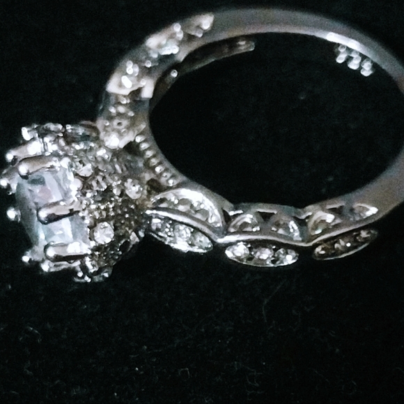 S925 2pc CZ wedding anniversary engagement set - Picture 9 of 14